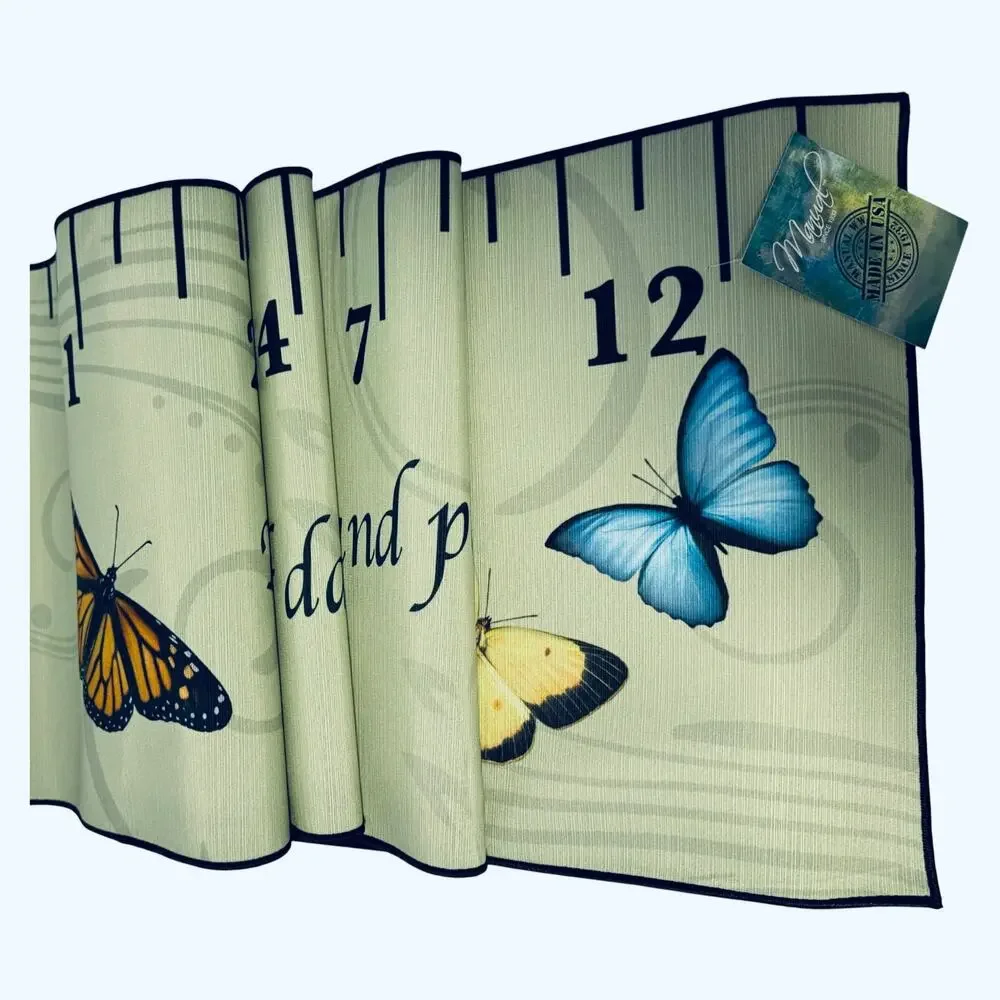 Christian Home Decor Table Runner He is the Ruler Butterfly Made USA 13x72